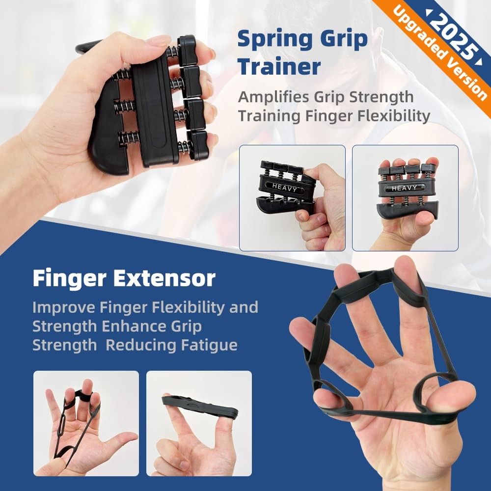 Grip Strength Tester Hand Dynamometer - Trainer Blue