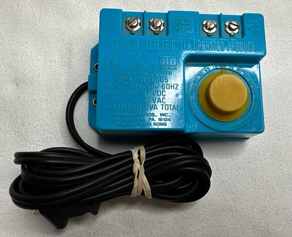 BACHMANN HO 6605 120V TRANSFORMER 80913 blue