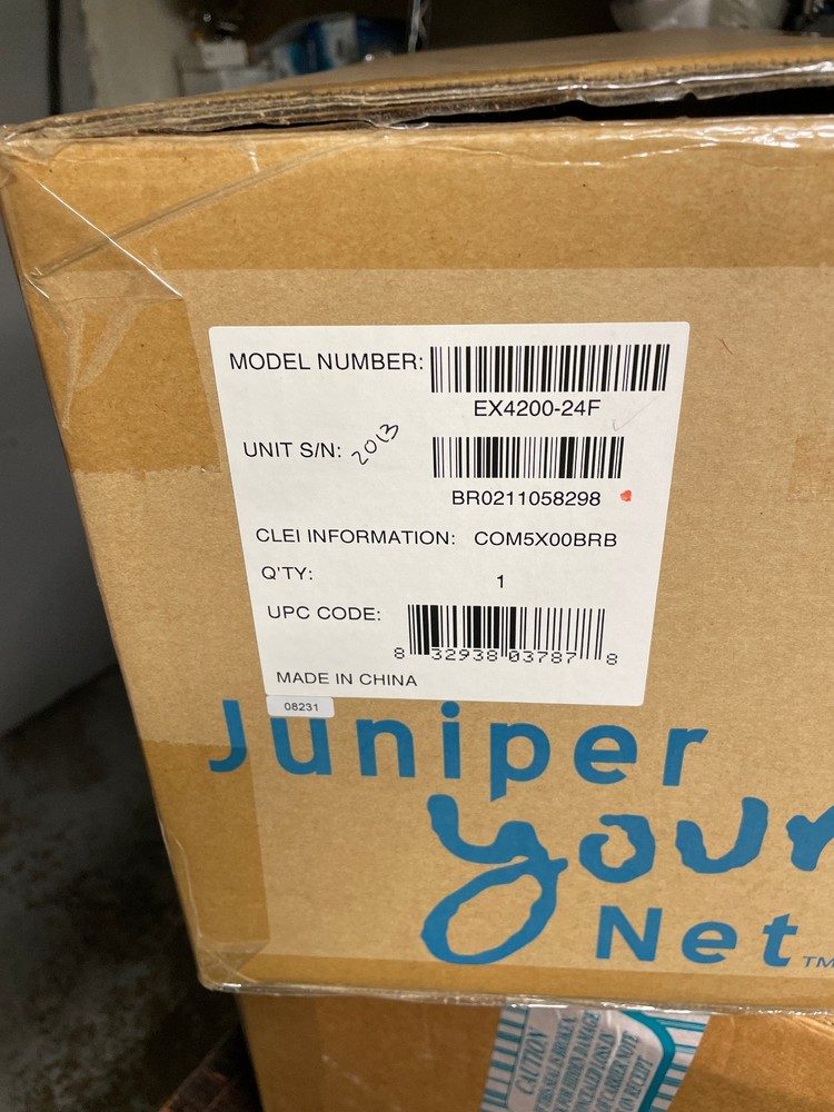 NEW Juniper Networks EX4200-24F Ethernet Switch with Virtual Chassis Technology
