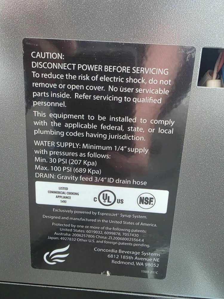 Concordia Beverage Systems XPRESS 6 23" Superautomatic Espresso Machine 2 Hopper