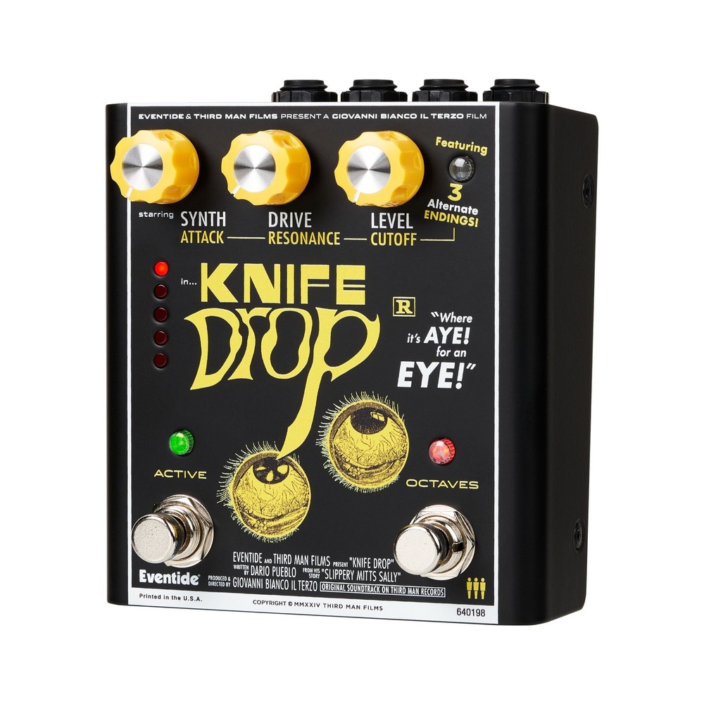 Eventide Knife Drop Sub-Octave Fuzz Analog Synth Pedal - Black