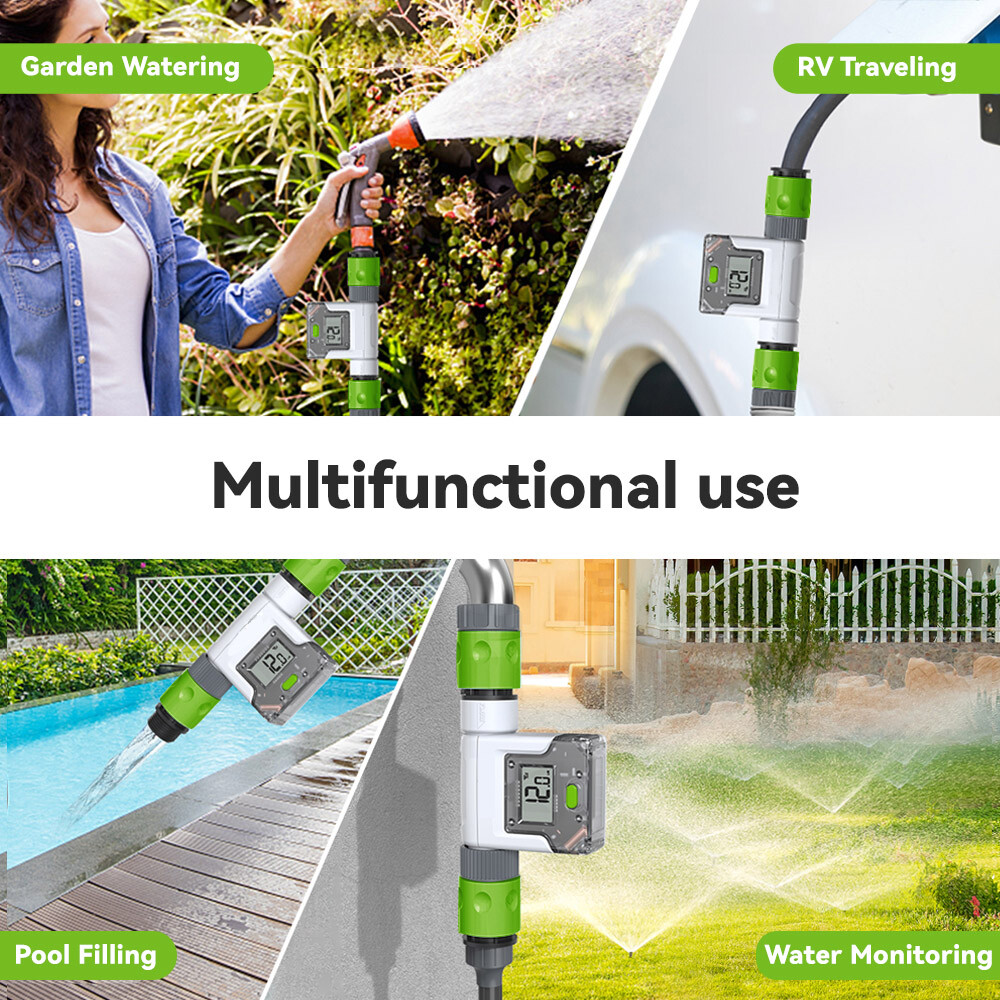 Meter for Garden Hose Meter with 4 Modes G3C2