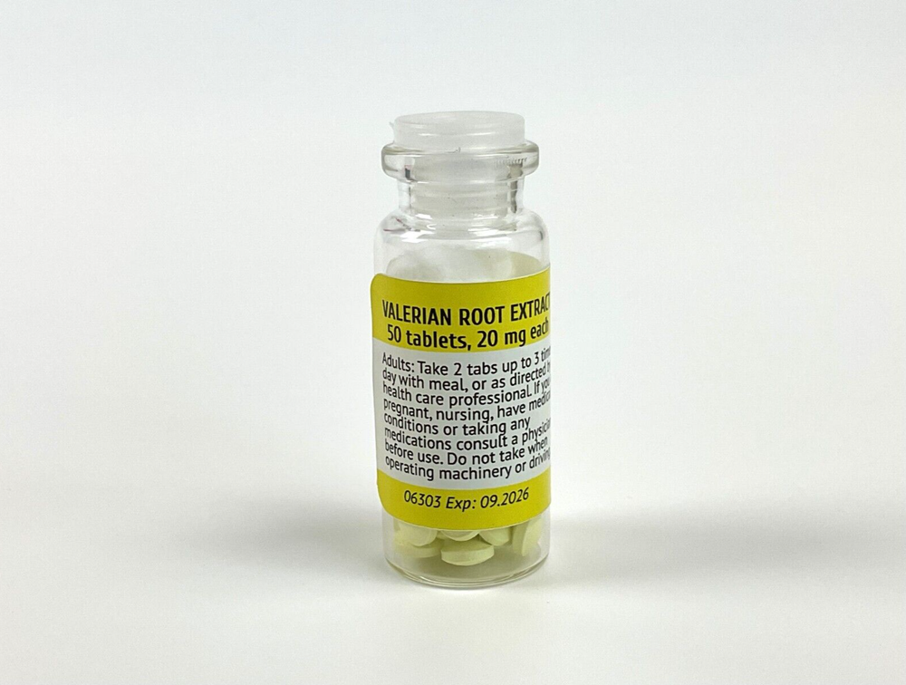 Valerian Root Extract 5 bottles x 50 Coated Tablets (20mg) Экстракт Валерианы