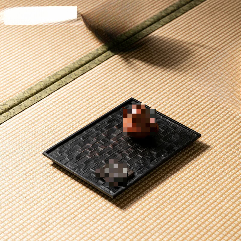 White Wax Wood Tea Tray Zen Solid Wood Dry Brewing Plate Rectangular Tea Plate