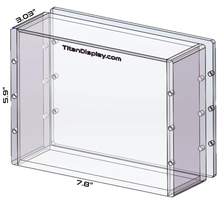 Acrylic Display Case Magnetic FITS 1986-87 Fleer Basketball Wax Pack Box Jordan