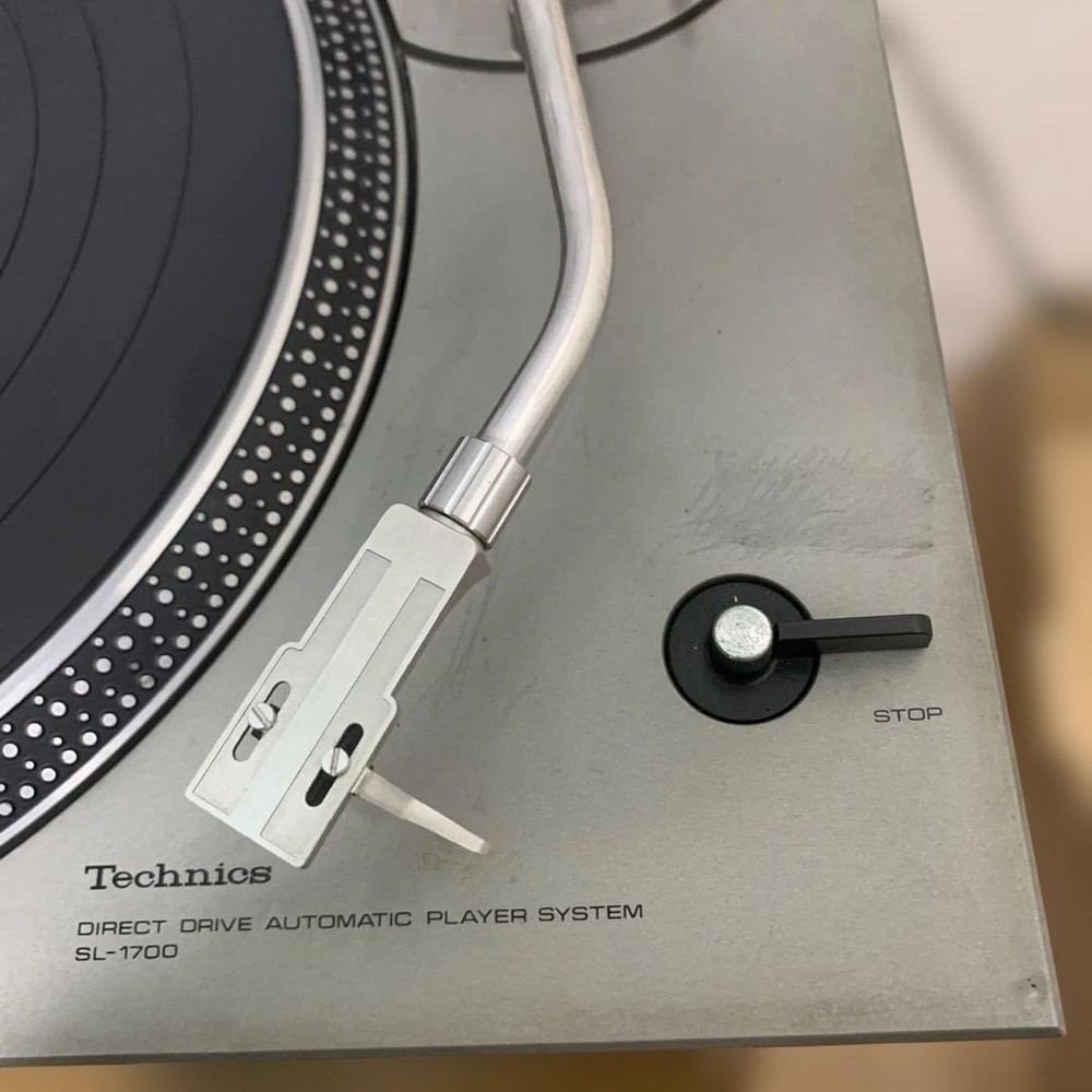 Technics SL-1700 Turntable w Headshell Untested AS IS Japan JUNK DJ