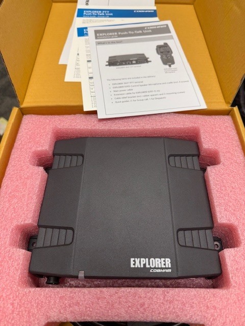 NEW - Cobham Explorer PRISM Push-To-Talk Unit With Control Speaker Microphone