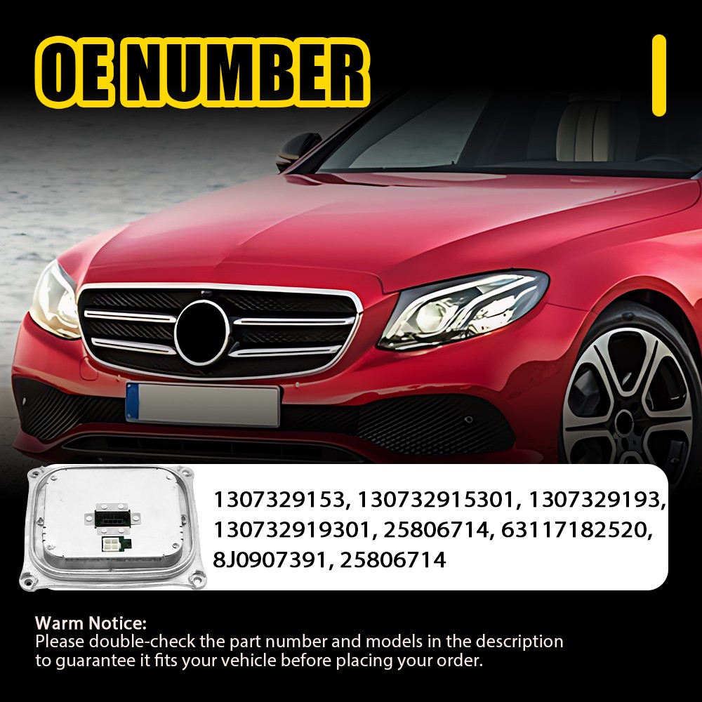 2X For 2006-11 Cadillac DTS Xenon HID Headlight Ballast Module 25806714 w/ Bulb