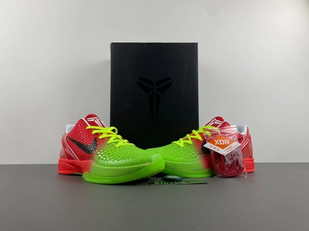 MEN Kobe 6 Protro Split Grinch - All Size US 7-11.5