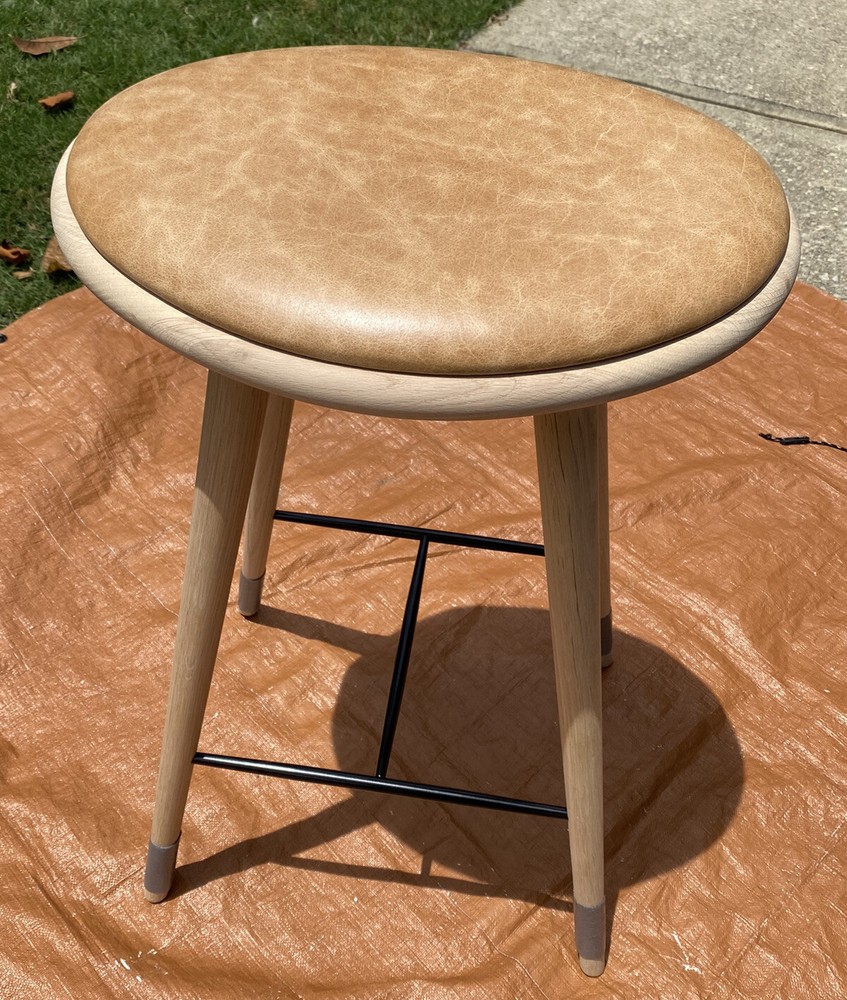 Mater Space Premium Edition Soaped Oak Counter Stool