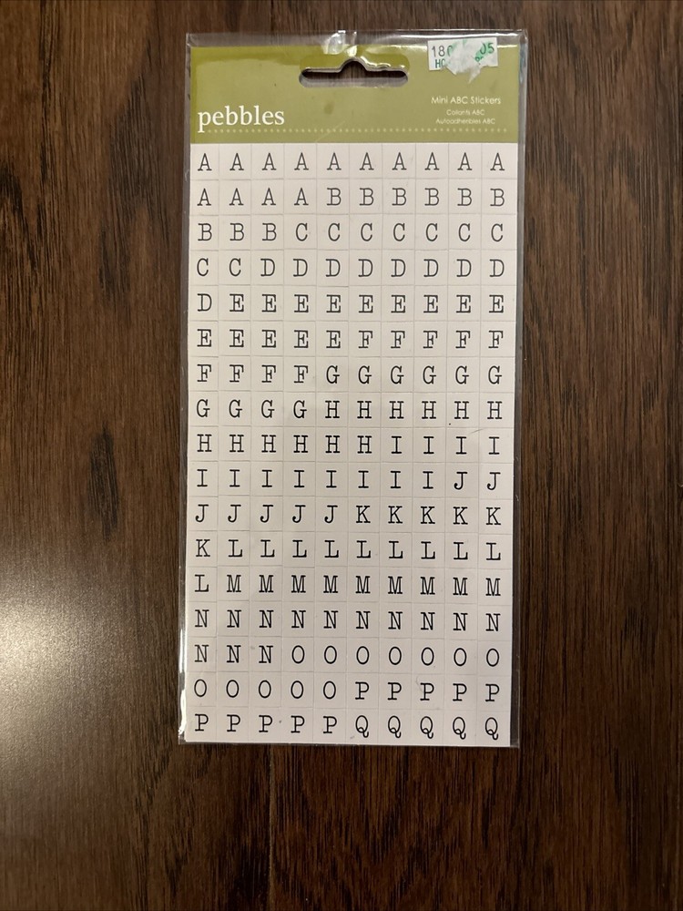 Assorted Scrapbooking Stickers - Alphabet