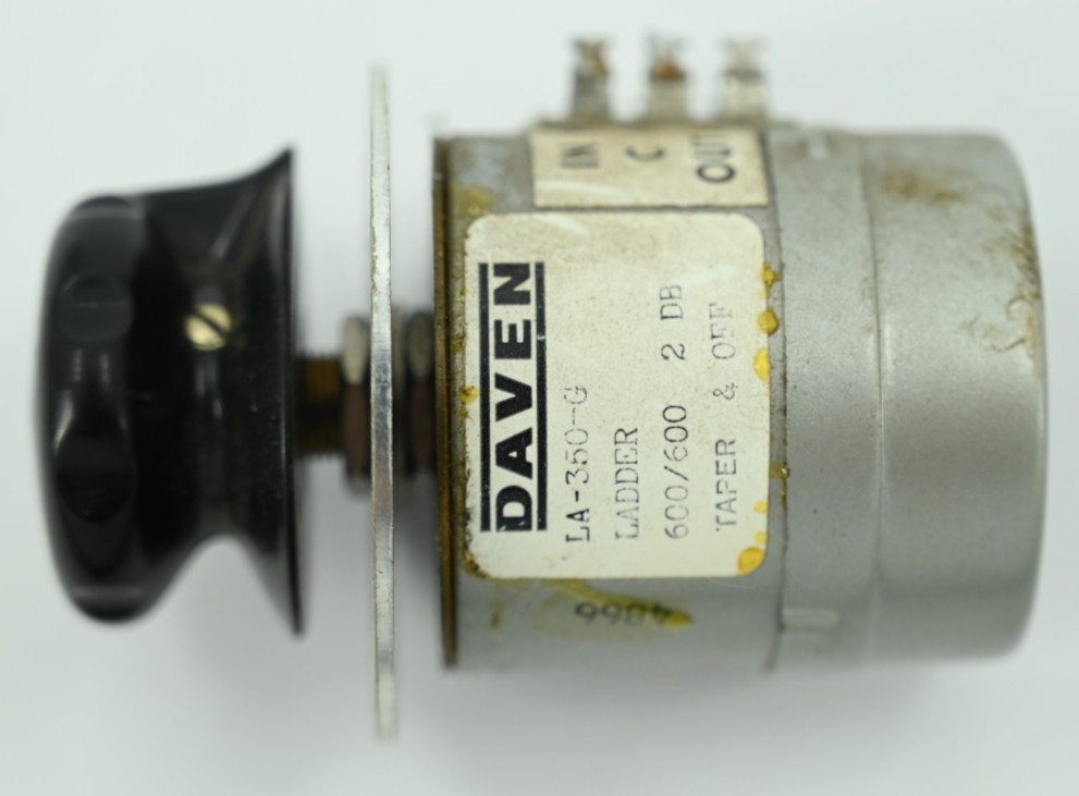 Vintage NOS Daven LA-350-G Audio Attenuators Ladder 600/600 2DB Taper & Off