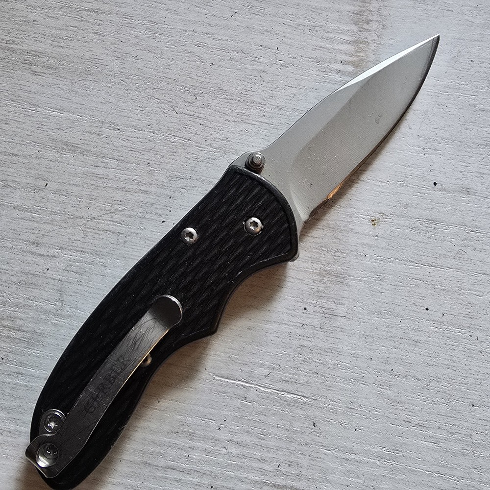 GERBER MINI FAST DRAW ASSISTED OPEN PLAIN EDGE KNIFE