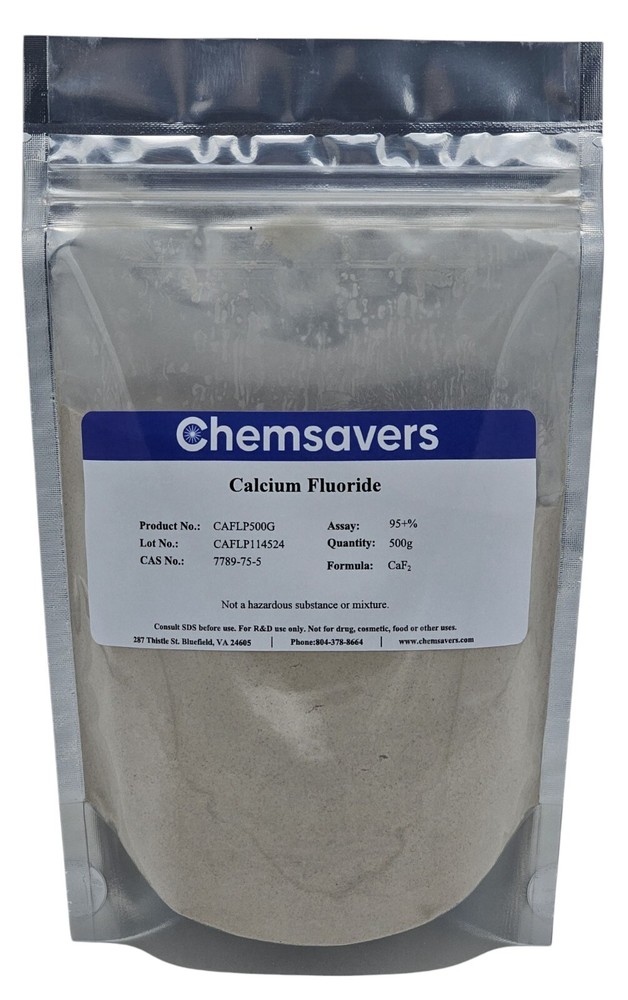 Calcium Fluoride, 95+%, 500g