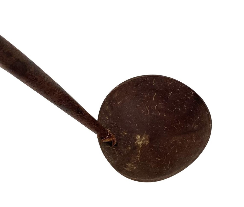 Handcrafted Wooden Coconut Shell Spoon & Ladle Set