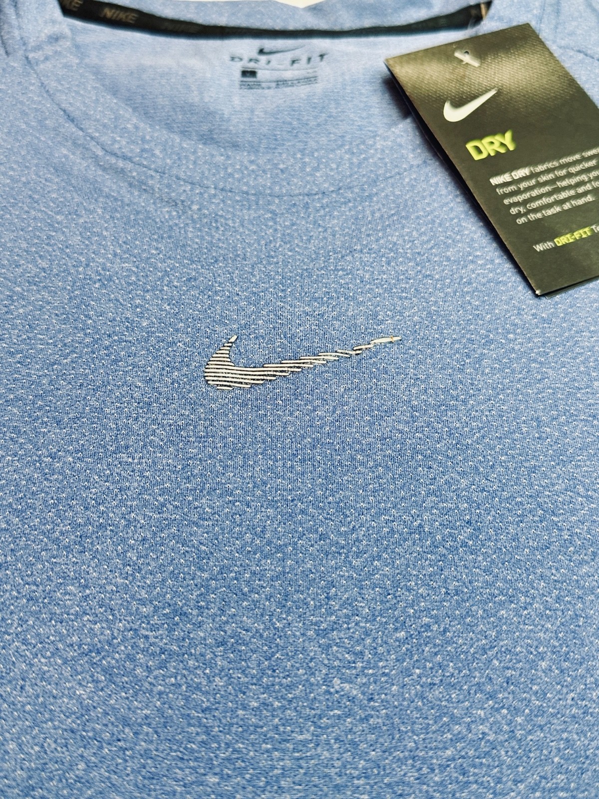 Nike Dri-Fit T-Shirt Athletic for Men Crew Neck Short Sleeve Work out Tee