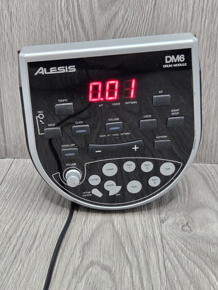 Alesis DM6 Electronic Drum Module Brain With Power Supply