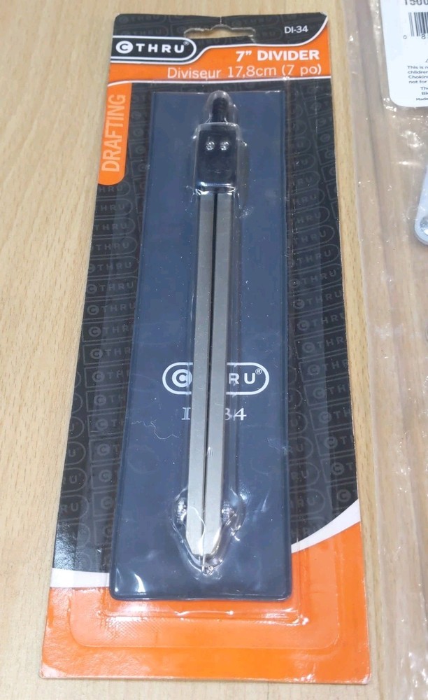 C-Thru Map Tool Lot- Folding Parallel Rule 15in- Time Speed Distance- 7" Divider