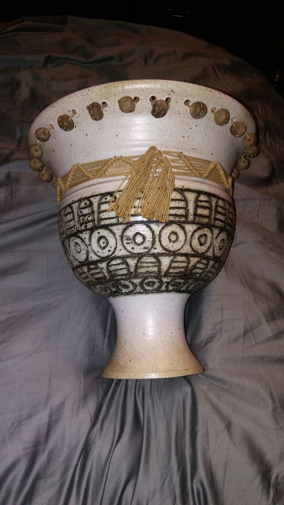 Beautiful Broudo Pottery Ceramic Stoneware Vase Vessel