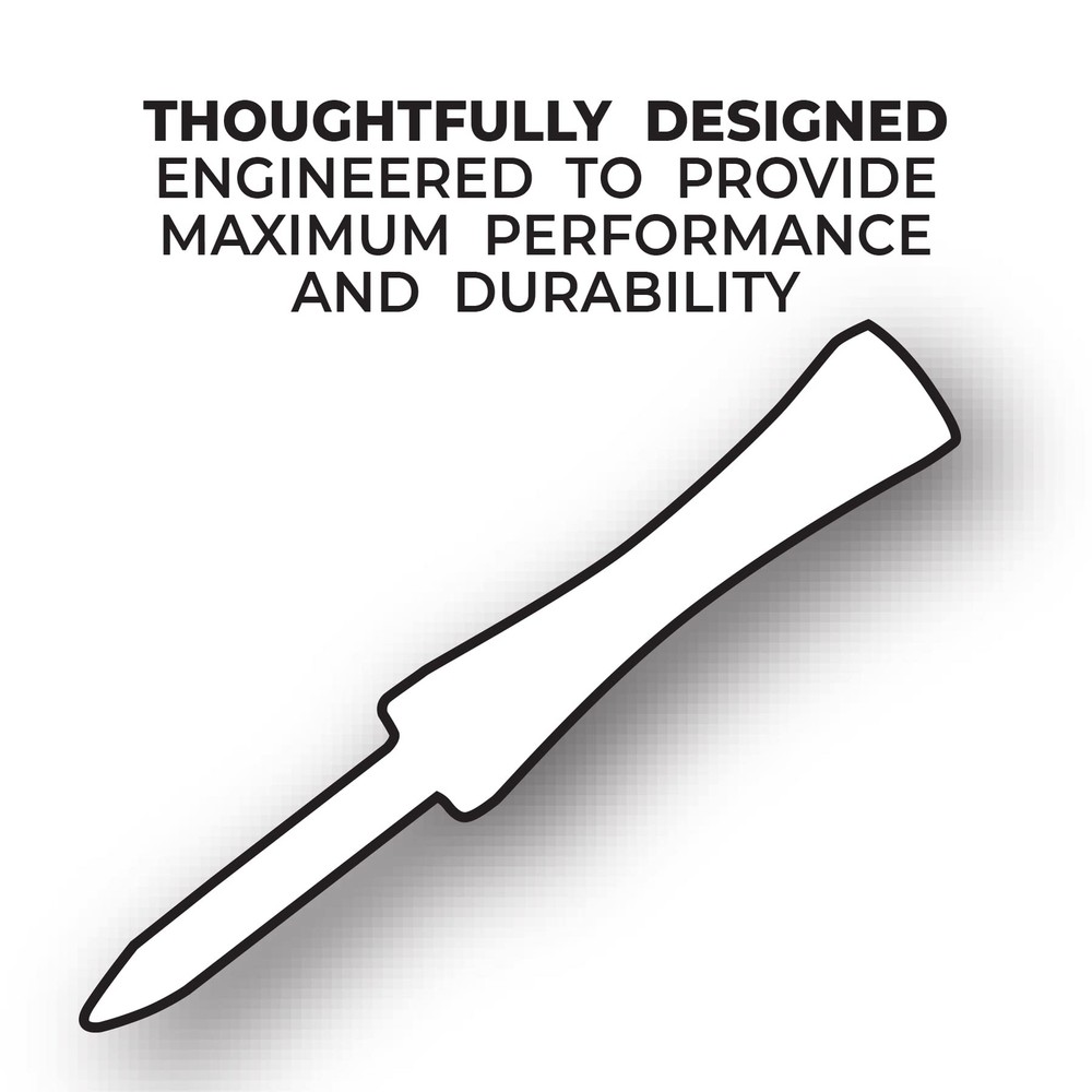 Pride Step Tee 2-3/4 Inch 40 Count White