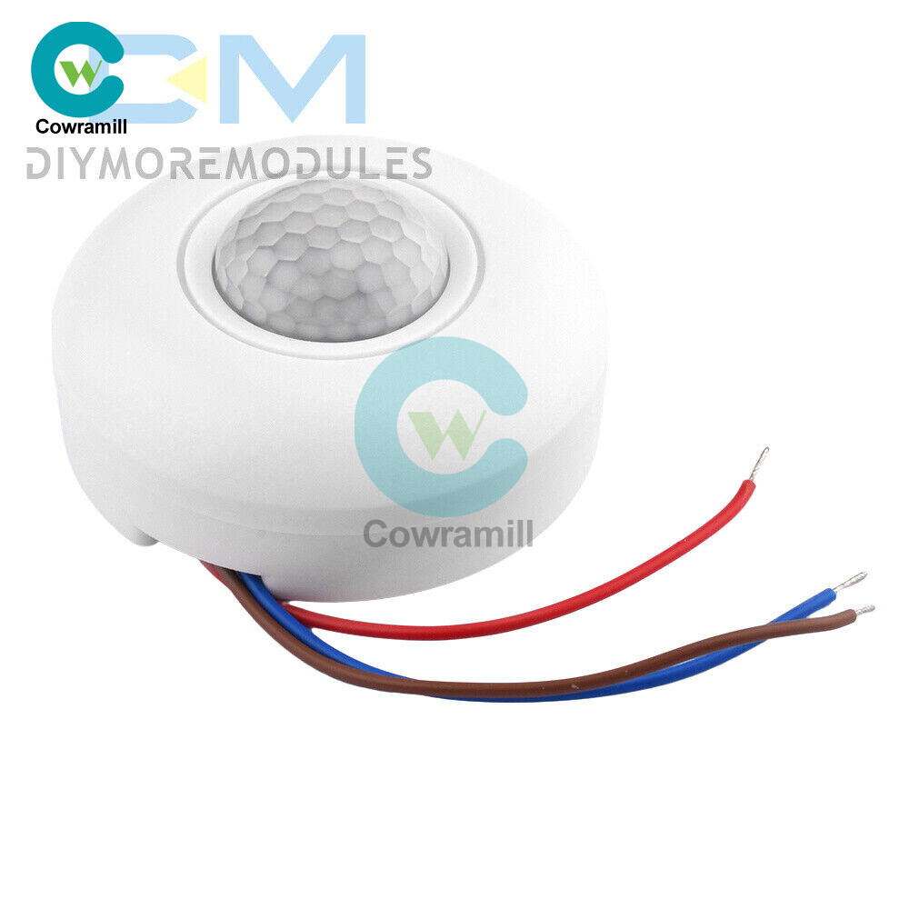 AC85-265V Infrared PIR Motion Induction Sensor 360° Detection For Ceiling Light