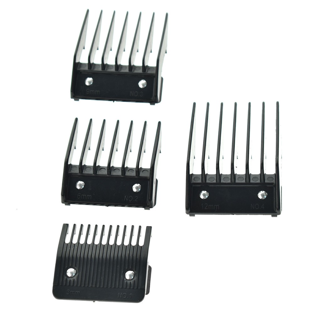 4Pcs Universal Cut Clipper Limit Comb Guide Attachment Size Barber Replacementhz