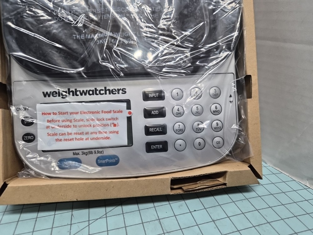 New WEIGHT WATCHERS Smart Points Kitchen Food Scale SMART POINTS New Open Box