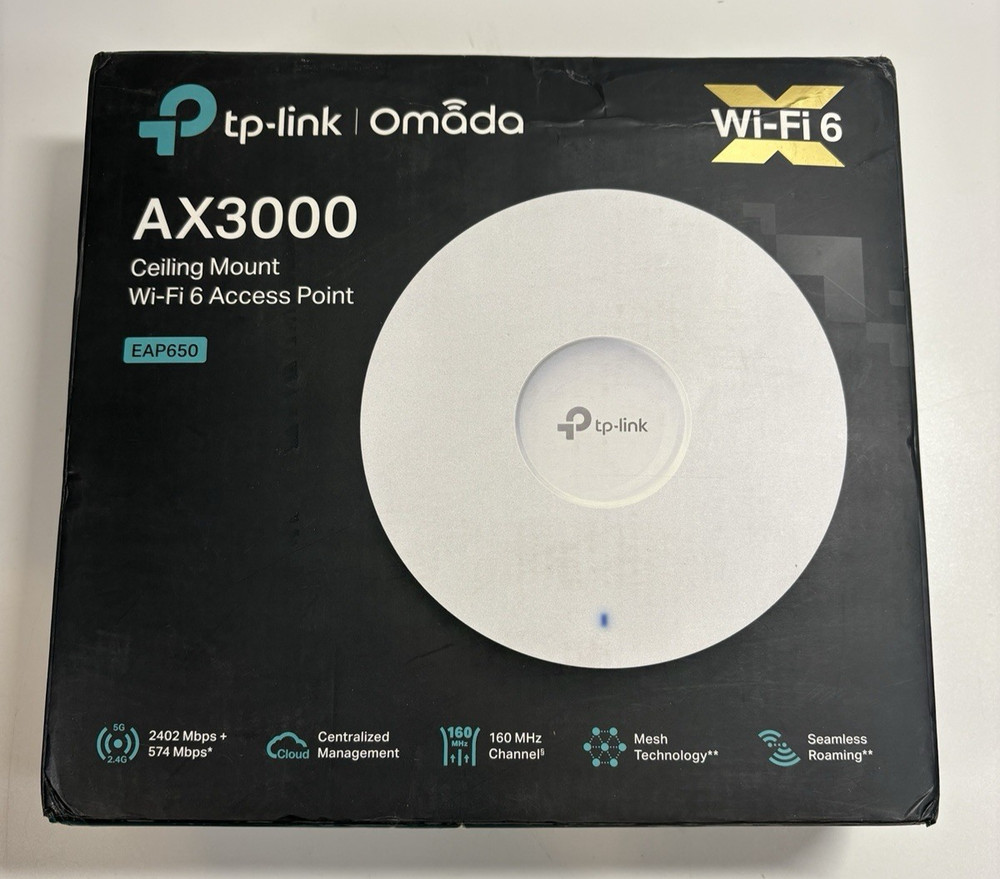TP-Link AX3000 (EAP650) Ceiling Mount Wireless Access Point