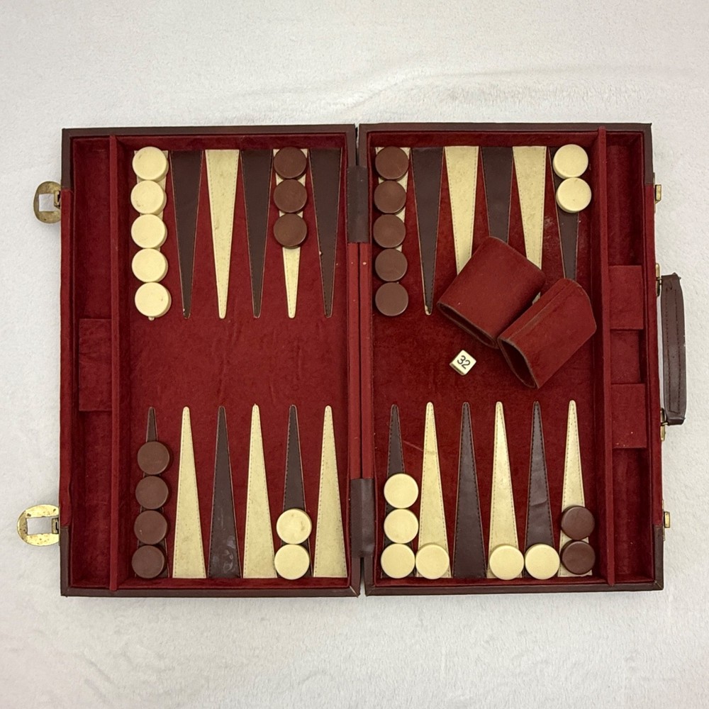 Board Game Replacement Pieces: Backgammon Vintage Case