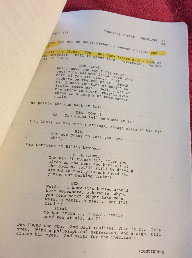 ORIGINAL SCRIPT MADE MEN JAMES BELUSHI TIMOTHY DALTON MICHAEL BEACH