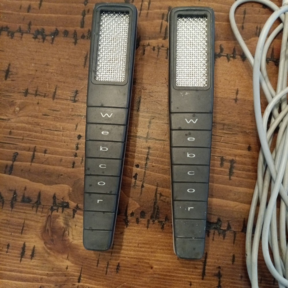 Webcor Crystal / Ceramic Microphone Pair A6