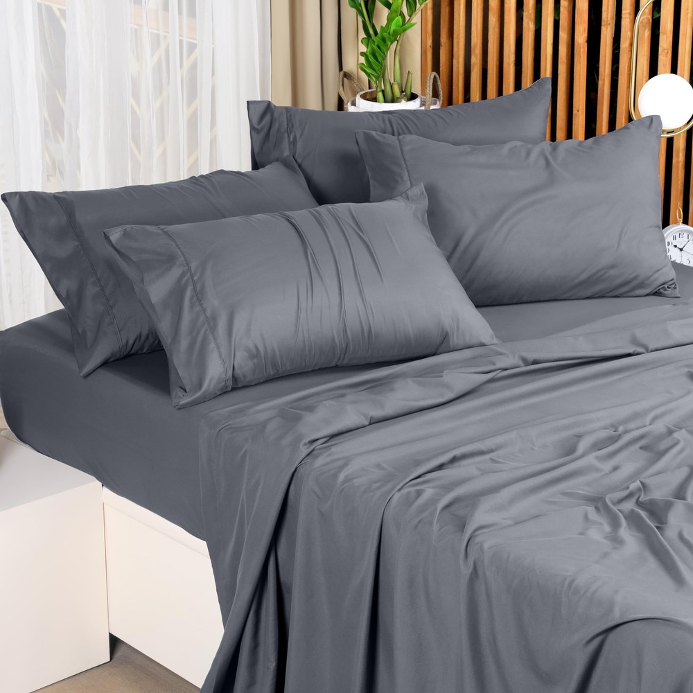 Utopia Bedding King Bed Sheets Set - Pack of 2 Sheet Sets - Perfect for Spa, ...