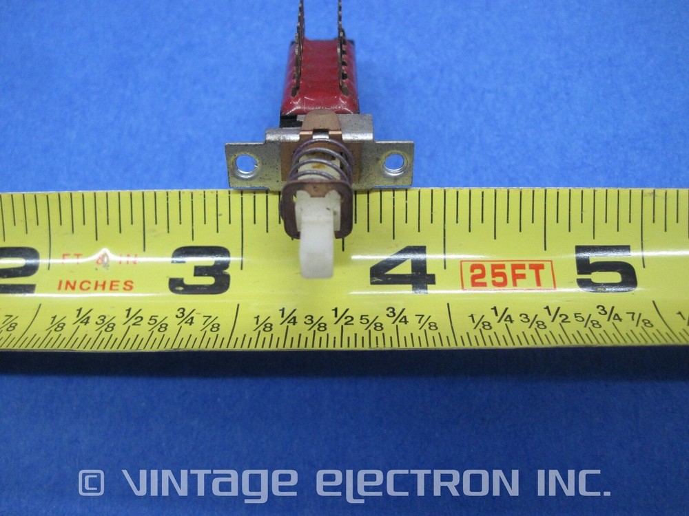 Pushbutton Switch Assy w/Cap: 1X4PDT, 12 Pin, Locking, $9.95/ea