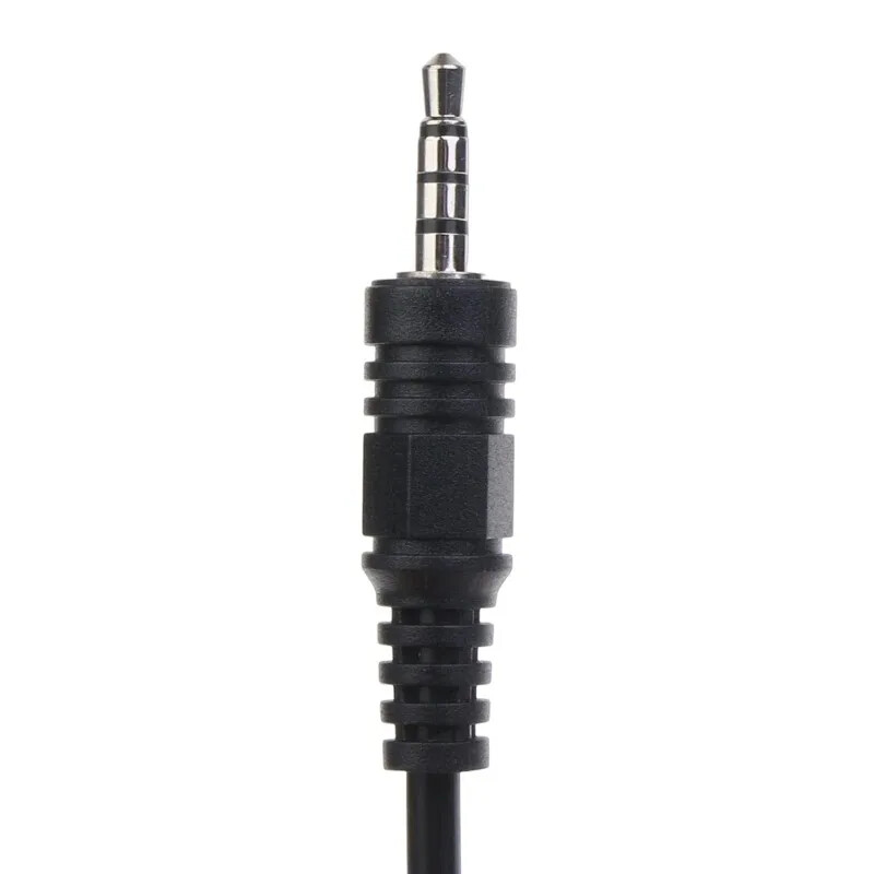 2 Pin K-Type Headset Connector Plug to 3.5mm Speaker Audio Conversion Cable