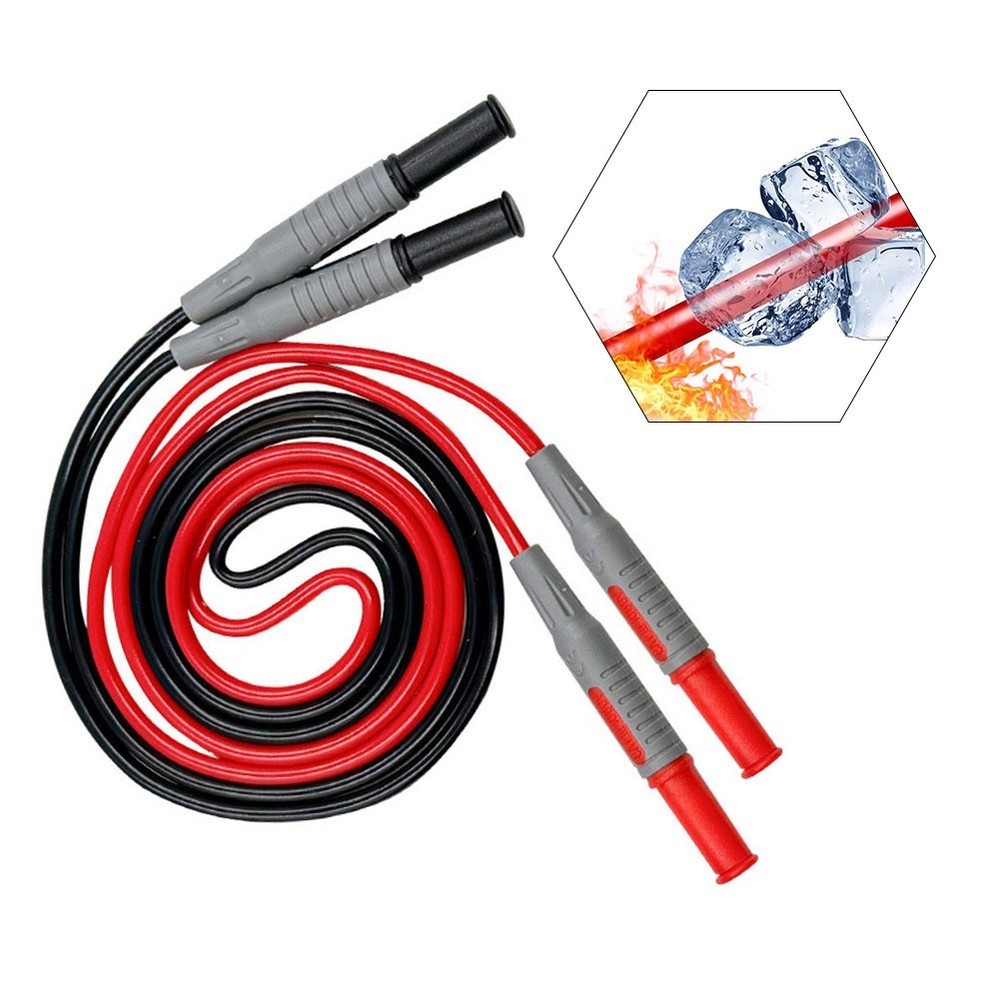 Flexible Power Test Line with Soft Silicone Cable and Double Connectors