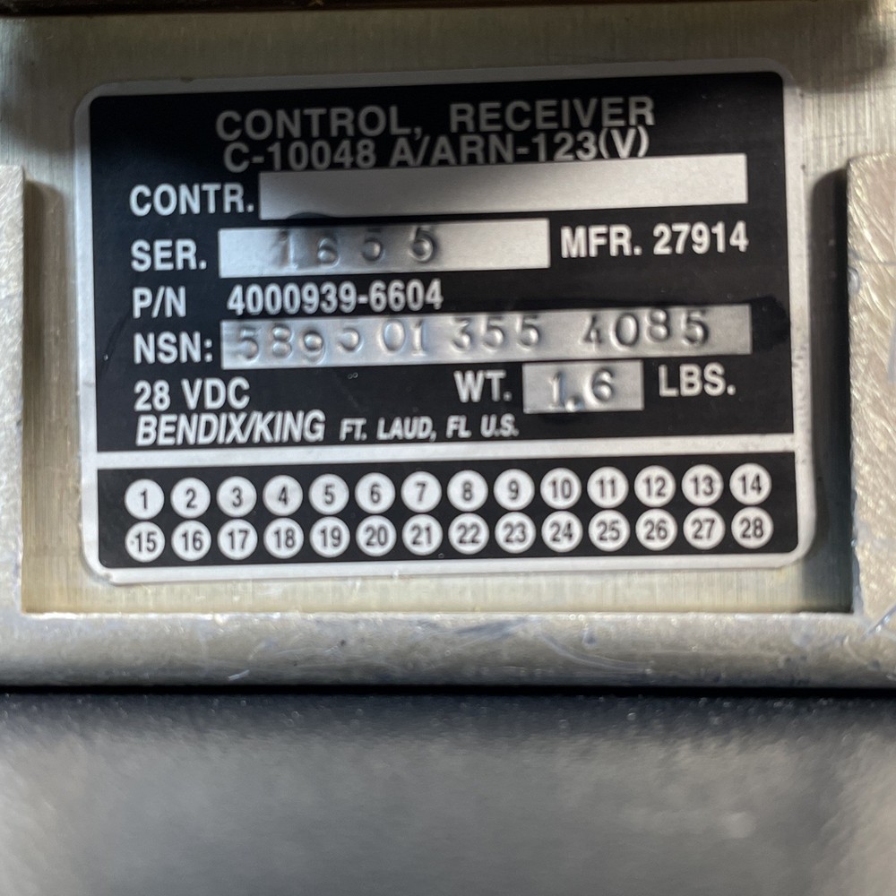 Bendix King NAV Receiver Control C-10048