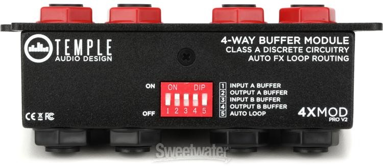 Temple Audio 4X MOD Pro V2 4-channel Buffer Module for Templeboard