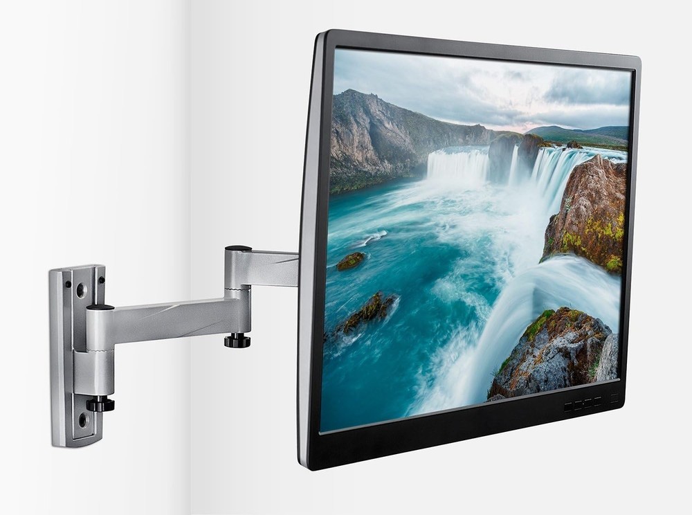 Locking RV TV Mount with Dual Wall Plates & Quick Release , Full Motion