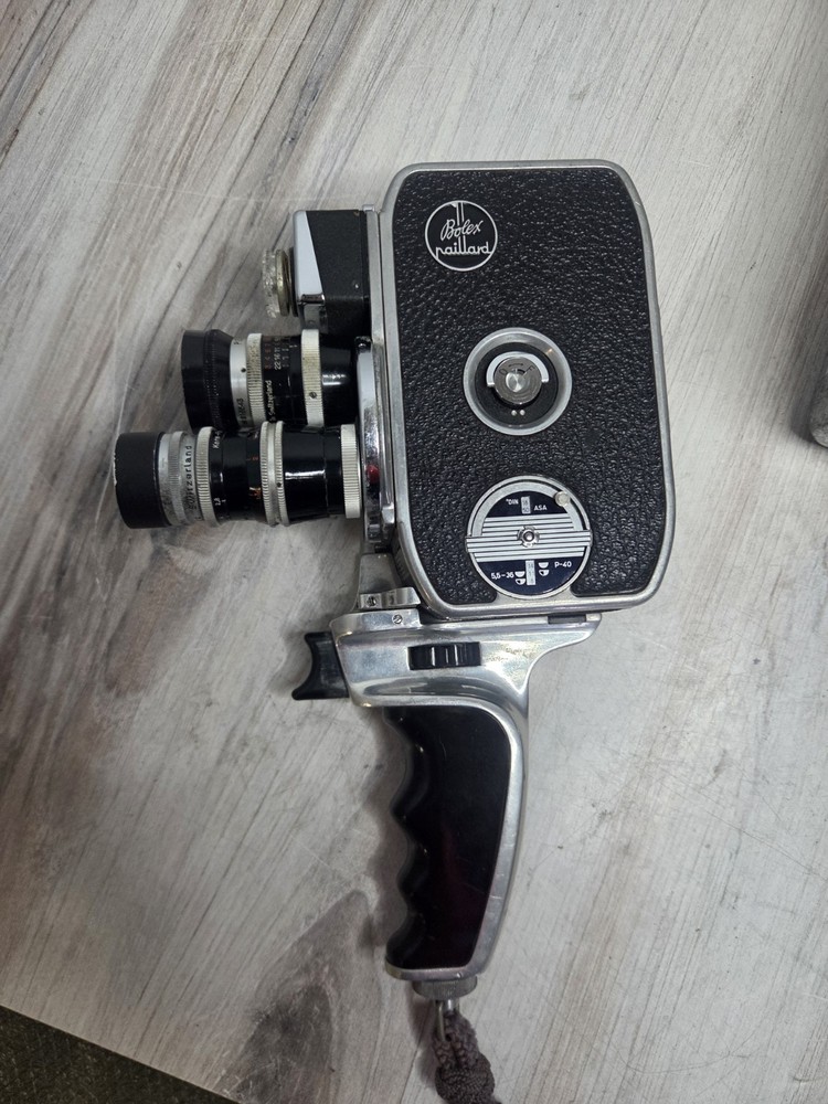 Bolex D8L 8mm Camera with Grip, Accessories, Case, Ect.