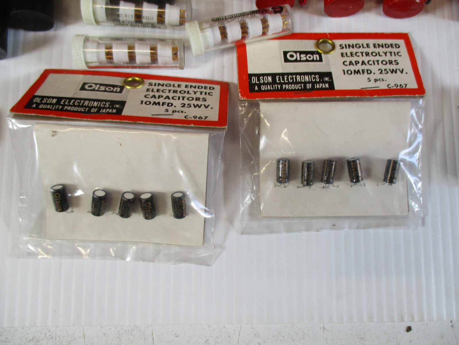 Lot of Vintage Electrolytic Capacitors New Old Stock Lot of 260 Ham Radios