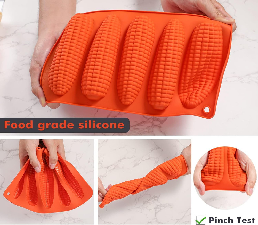 Corn Stick Bread Pan Set of 2, Silicone