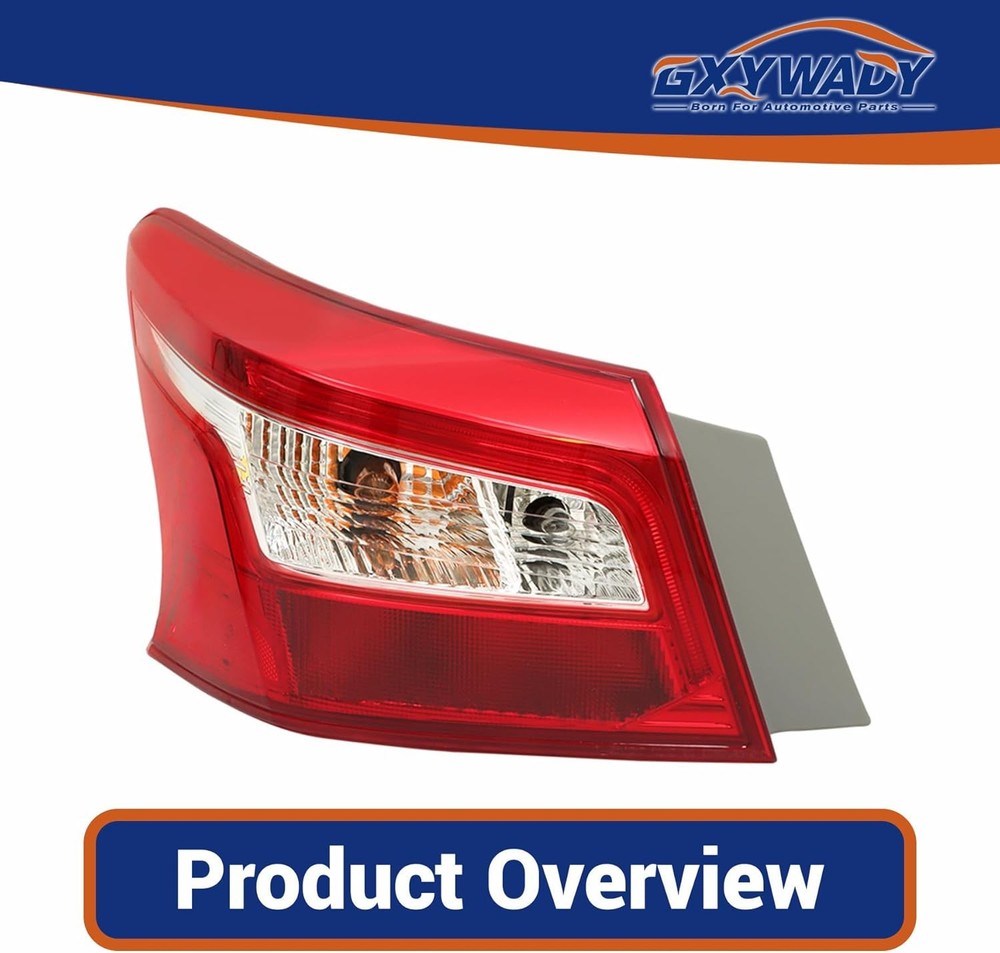 Car Rear Outer Tail Lights Assembly Replacement for Sentra 2016 Left Side