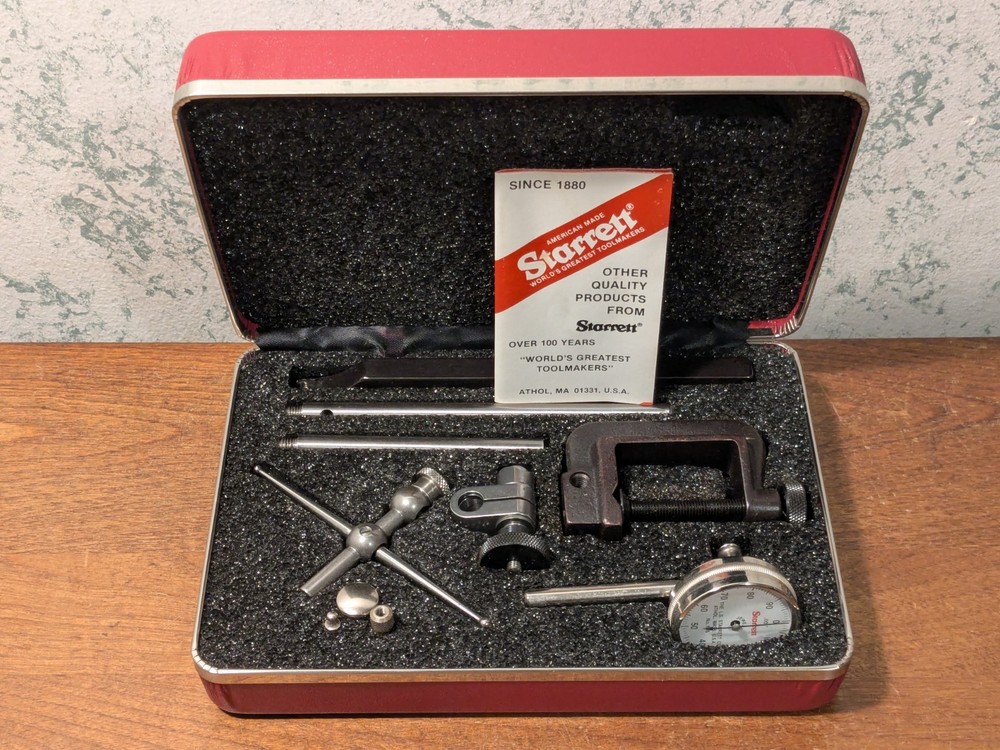 STARRETT UNIVERSAL DIAL TEST INDICATOR SET NO 196AZ
