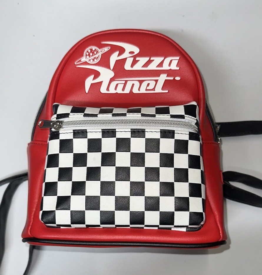 Loungefly Disney Pixar Toy Story Pizza Planet Red Mini Backpack Purse Bag