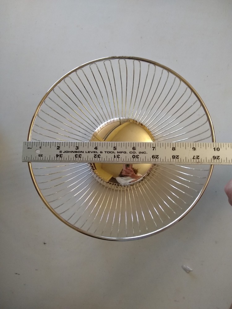 Paul Revere Silversmiths Silver Plated Round Basket Vintage 1987