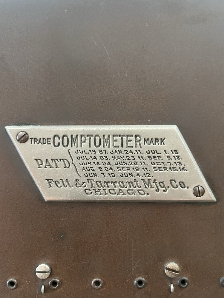 1920s Felt & Tarrant Comptometer Adding Machine - Great Working Condition