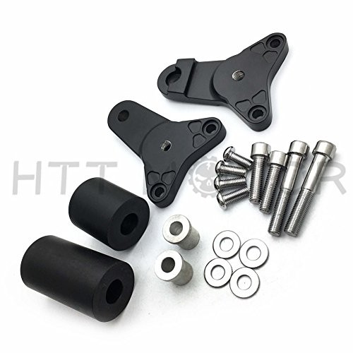 MT219-063- Black No Cut Frame Slider Crash Protector Compatible with 2011