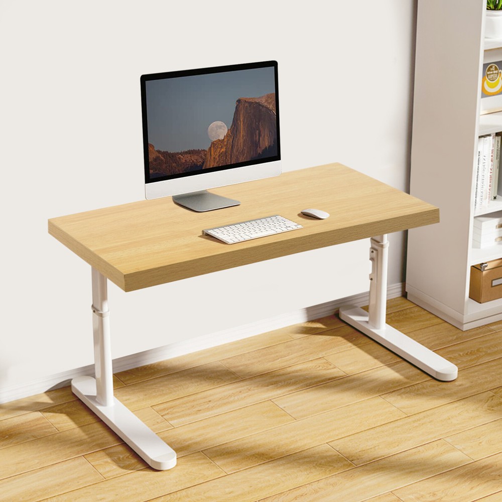 Wood Color 75x45x3.5cm Adjustable Workbenches Tabletop Rectangular Countertop