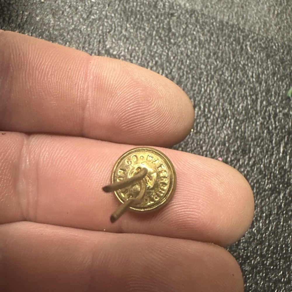 VMI Cadet Cap/hat Button 1890s Waterbury Co