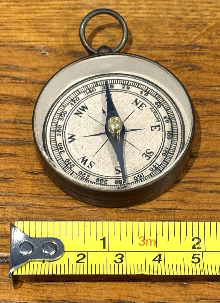 Vintage German Brass Pocket Compass